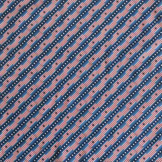 Rockmount Ranch Ware Stars & Stripes Forever Western Cotton Bandana in Blue - Rockmount Clothing - Flyclothing LLC