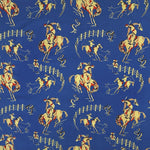 Rockmount Ranch Ware Vintage Rockmount Bronc Western Cotton Bandana in Blue