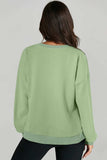 High-Low Round Neck Long Sleeve Sweatshirt - Trendsi - Flyclothing LLC