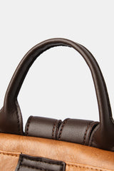 PU Leather Large Backpack Bag - Trendsi