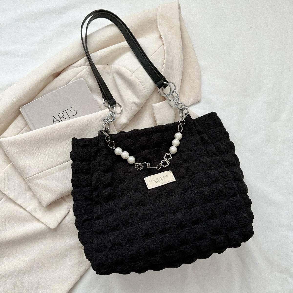 Bubble Textured Tote Bag - Trendsi - Flyclothing LLC
