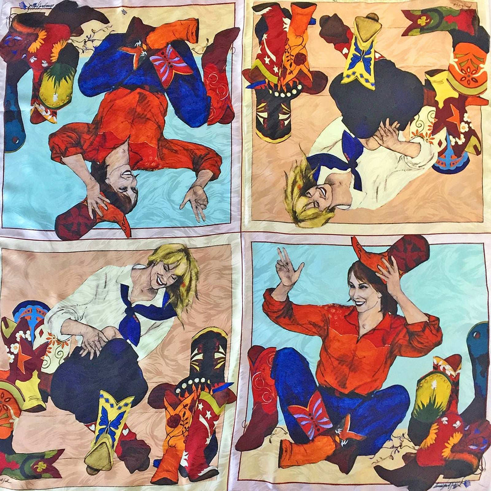 Rockmount Ranch Ware Limited-Edition Soul Searching Silk Scarf by Donna Howell-Sickles - Rockmount Clothing - Flyclothing LLC