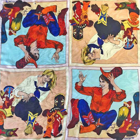Rockmount Ranch Ware Limited-Edition Soul Searching Silk Scarf by Donna Howell-Sickles - Rockmount Clothing - Flyclothing LLC