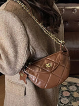 Quilted Chain Crossbody Bag - Trendsi - Flyclothing LLC