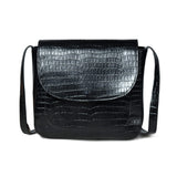 Diva Black Croco Sling Bag - Classy Leather Bags - Flyclothing LLC