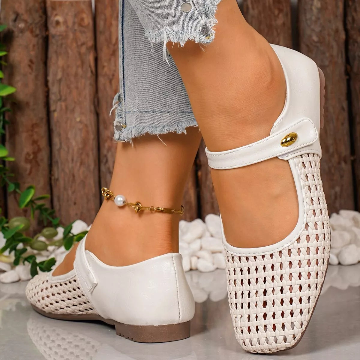 Square Toe Slip-Ons - Trendsi - Flyclothing LLC