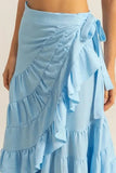 HYFVE Ruffled Tiered High Waist Skirt - Trendsi