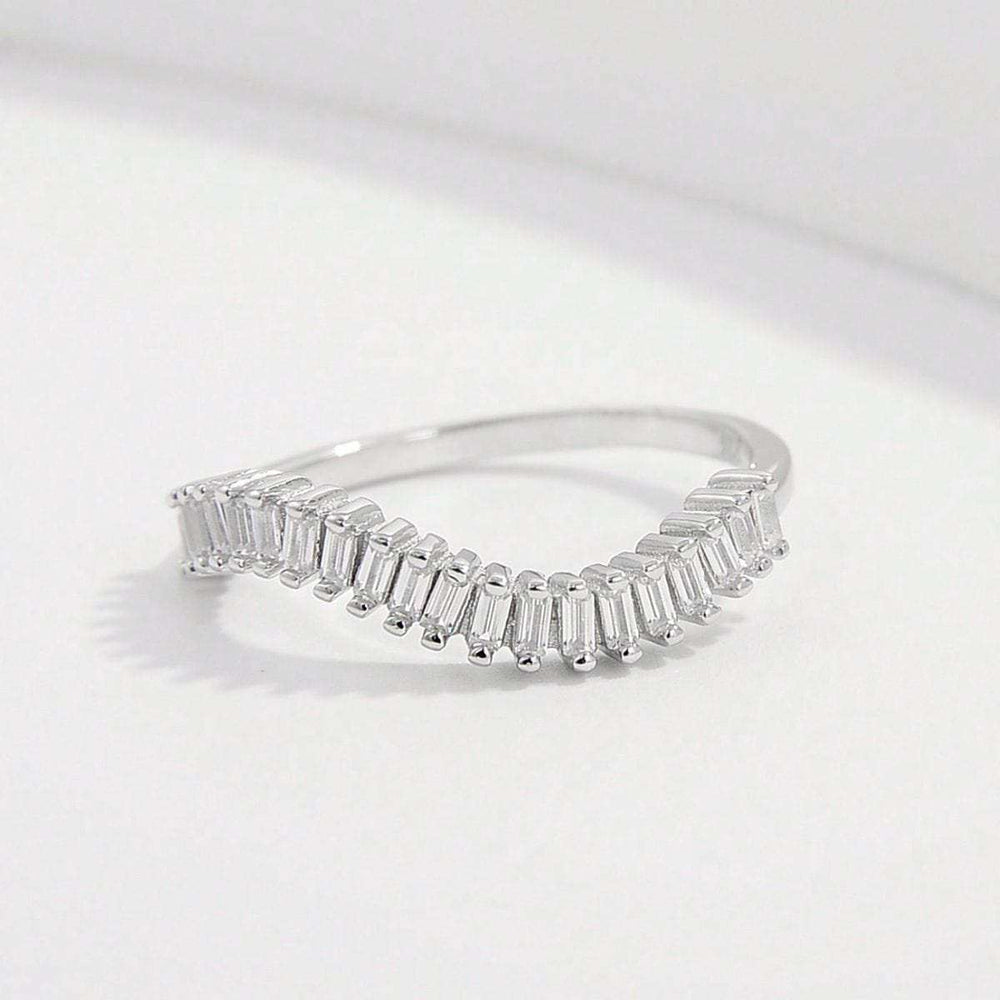 925 Sterling Silver Inlaid Zircon Ring - Trendsi - Flyclothing LLC