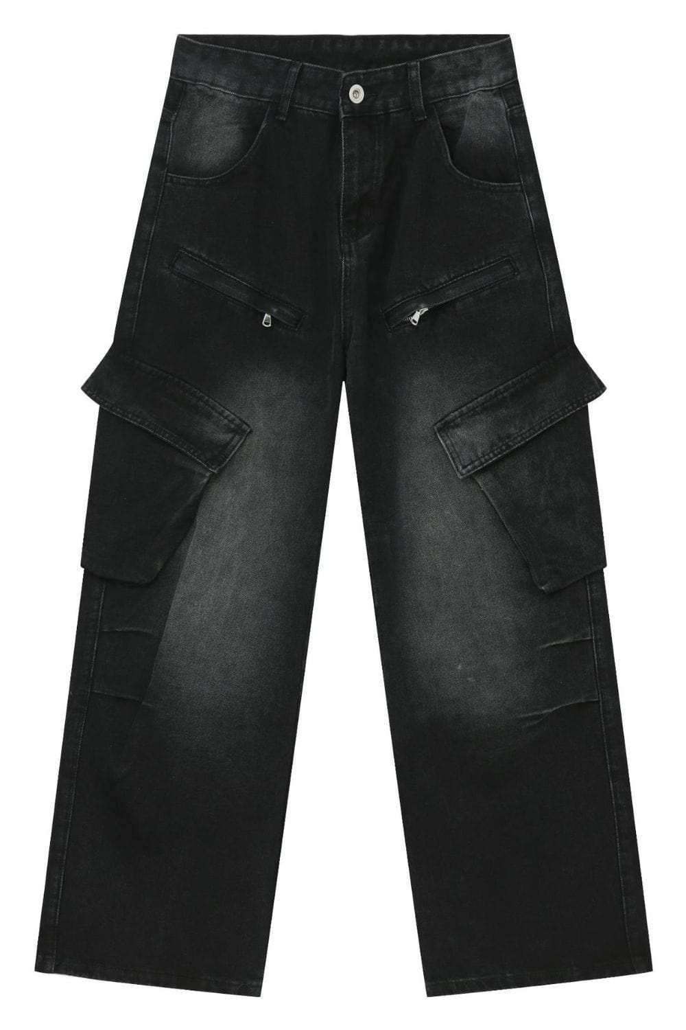 Men's Baggy Jeans with Cargo Pockets - Trendsi - Flyclothing LLC