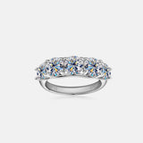 3.6 Carat Moissanite 925 Sterling Silver Ring - Trendsi - Flyclothing LLC