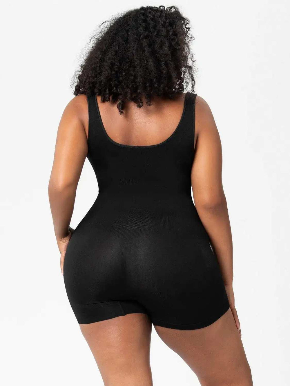 Scoop Neck Wide Strap Shaping Romper - Trendsi - Flyclothing LLC