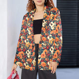 Baha Ranch Colores De Mexico Roses & Guitars Floral Blazer - Baha Ranch Western Wear - Flyclothing LLC
