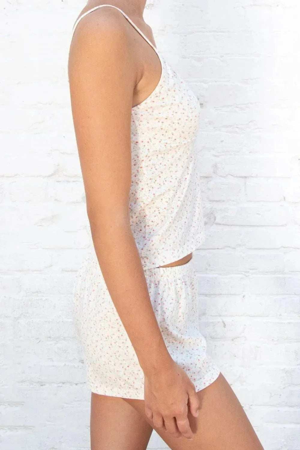 Printed V-Neck Cami and Shorts Set - Trendsi - Flyclothing LLC