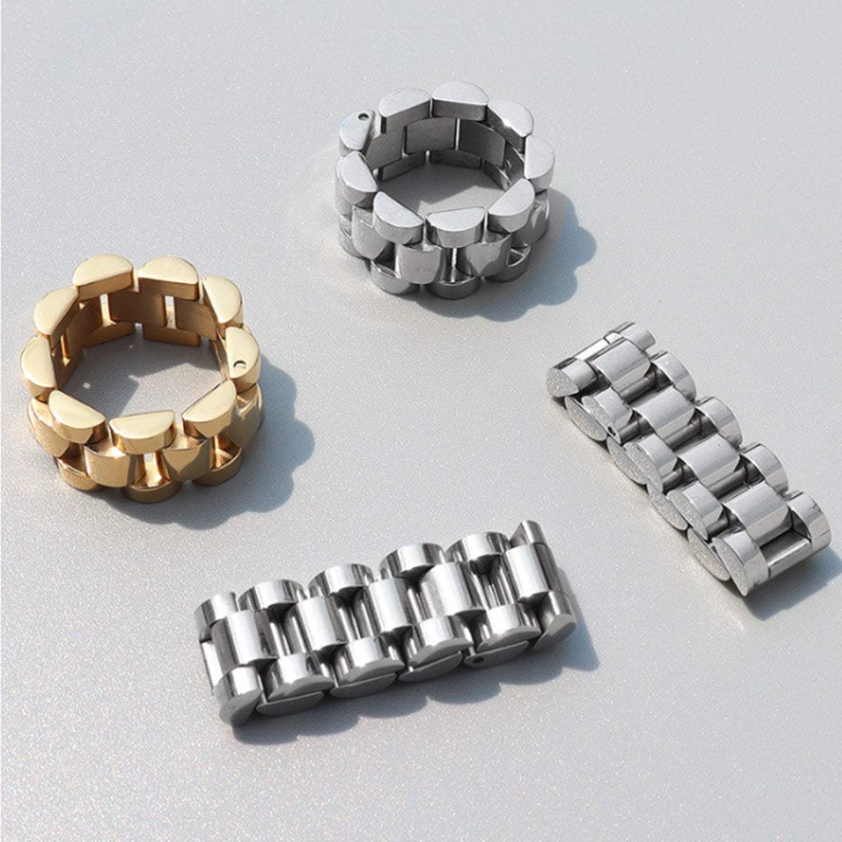 Plated Titanium Steel Ring - Trendsi - Flyclothing LLC