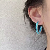 Sparkling C-Hoop Earrings - Trendsi - Flyclothing LLC