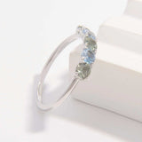 925 Sterling Silver Rhinestone Ring - Trendsi - Flyclothing LLC
