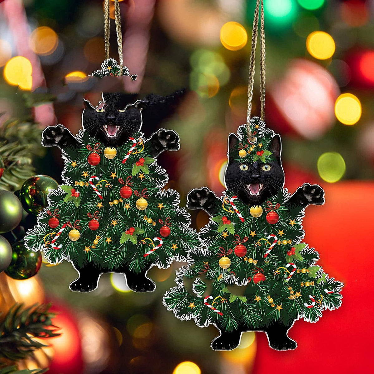 Black Cat Christmas Halloween Decoration Cat Decoration Pendant - My Store - Flyclothing LLC