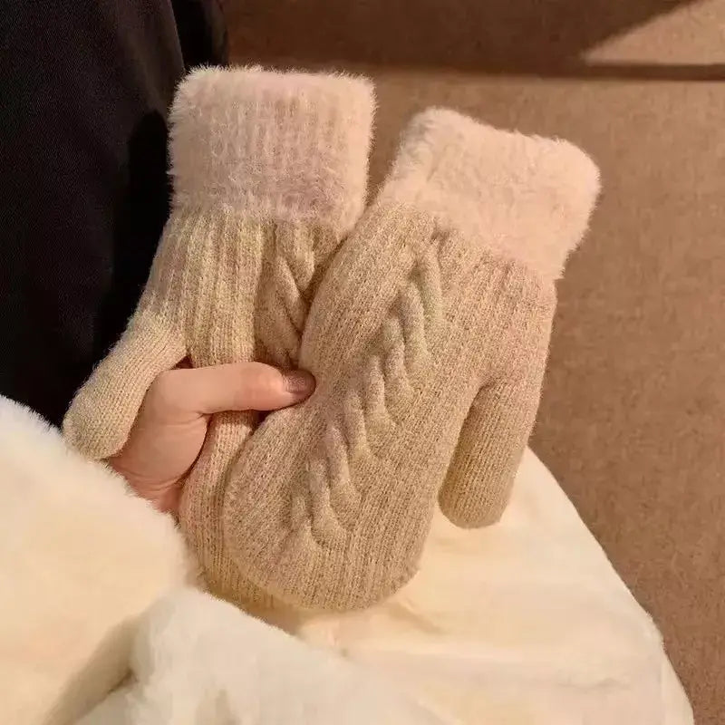 Cozy Knitted Winter Gloves - Trendsi - Flyclothing LLC