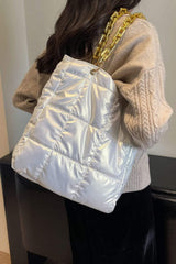 Bubble Texture Chain Handbag - Trendsi - Flyclothing LLC