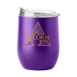 Alcorn State 16oz Flipside Powder Coat Curved Bev - Logo Brands - Flyclothing LLC