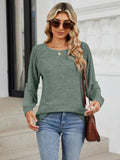 Round Neck Long Sleeve T-Shirt - Trendsi - Flyclothing LLC