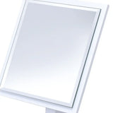 White Rectangle Makeup Shaving Tabletop Mirror - Homeroots - Flyclothing LLC