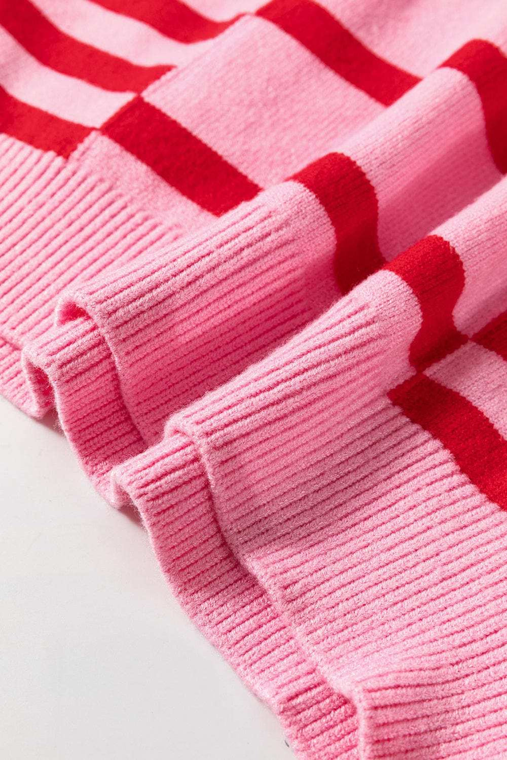 Striped Round Neck Dropped Shoulder Sweater - Trendsi - Flyclothing LLC