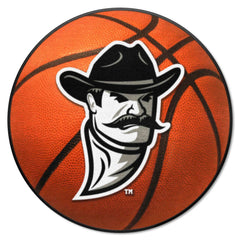 New Mexico State Lobos Basketball Rug - 27in. Diameter - New Mexico State