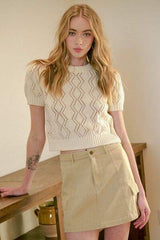 Mittoshop Cargo Mini Skirt with Side Pockets - Trendsi - Flyclothing LLC