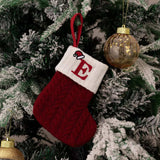 Cable-Knit Contrast Christmas Stockings - Trendsi - Flyclothing LLC