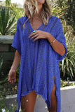 Cutout V-Neck Cover-Up with Tassel - Trendsi - Flyclothing LLC