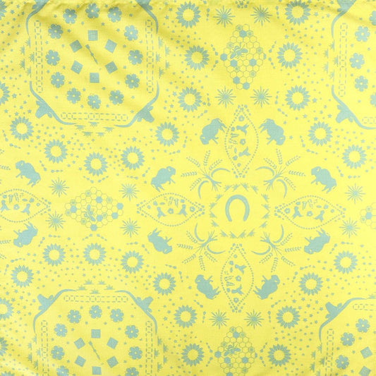 Rockmount Ranch Ware Bison Print Western Bandana in Yellow - Rockmount Clothing - Flyclothing LLC