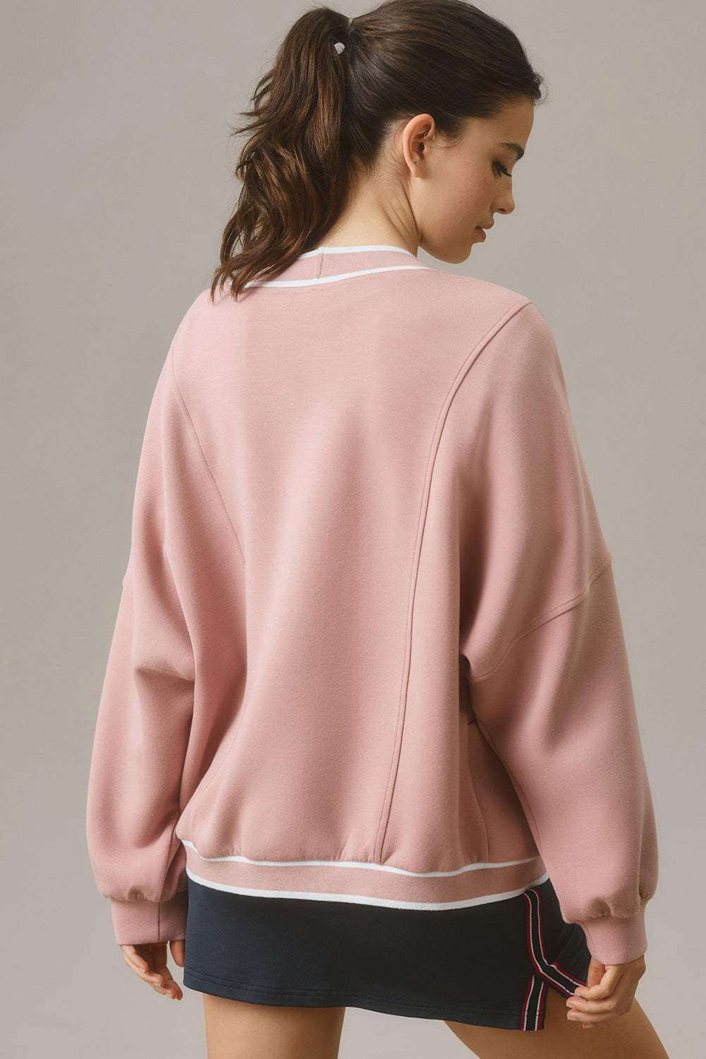 Contrast Trim V Neck Button Up Cardigan - Trendsi - Flyclothing LLC