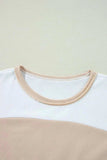 Color Block Patchwork Side Split Tunic T Shirt - Trendsi - Flyclothing LLC