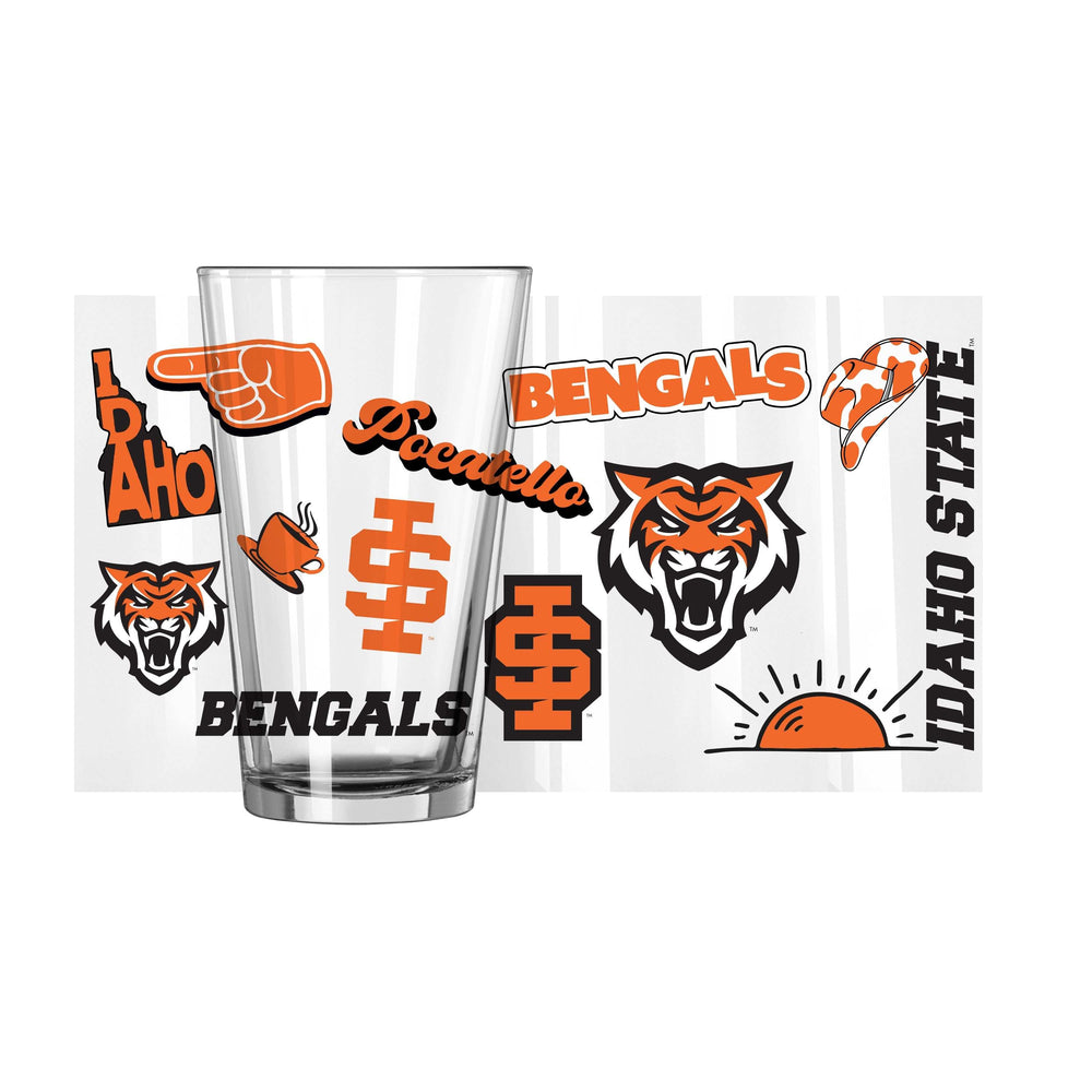 Idaho State 16oz Native Pint Glass - Logo Brands - Flyclothing LLC