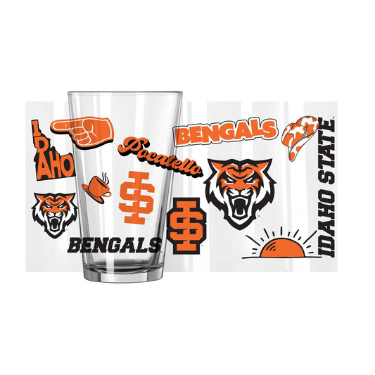 Idaho State 16oz Native Pint Glass - Logo Brands - Flyclothing LLC