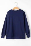 Round Neck Long Sleeve Sweatshirt - Trendsi - Flyclothing LLC