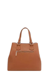 Nicole Lee USA Monogram Pattern Handbag with Rhinestones Decor - Trendsi - Flyclothing LLC