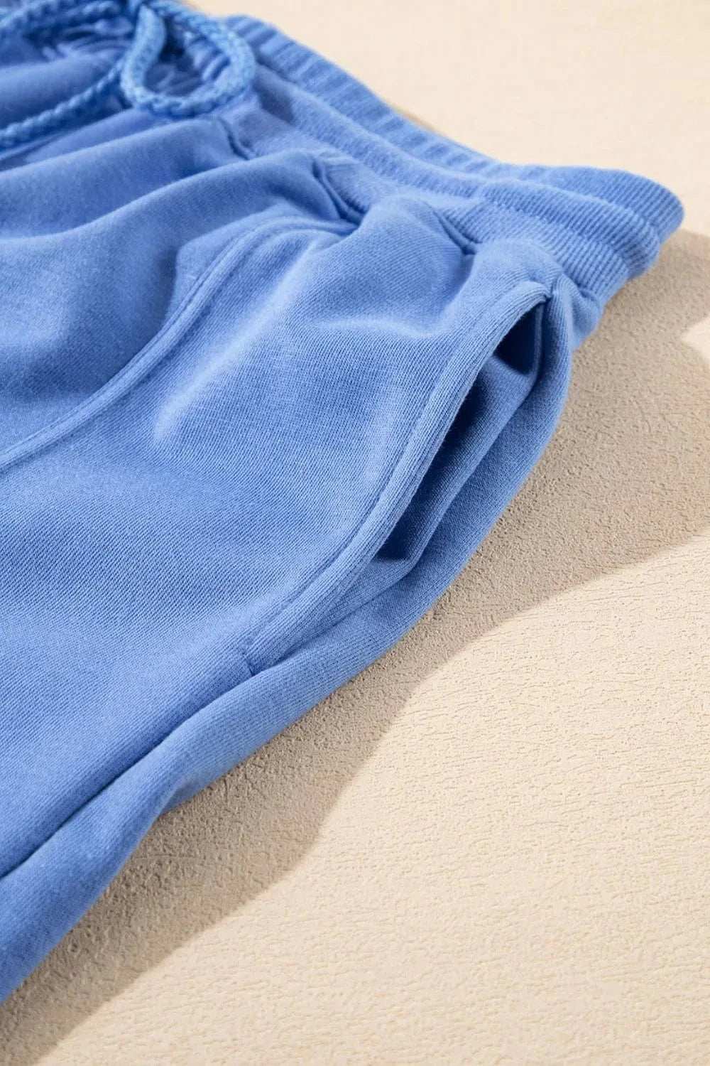 Drawstring Zipped Short Sleeve Hoodie and Shorts Set - Trendsi - Flyclothing LLC