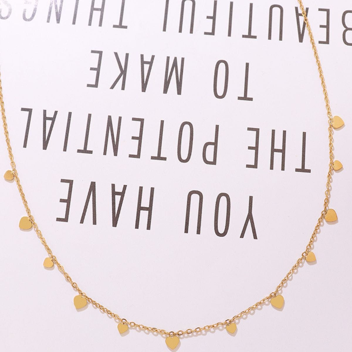 Titanium Steel Charm Necklace - Trendsi