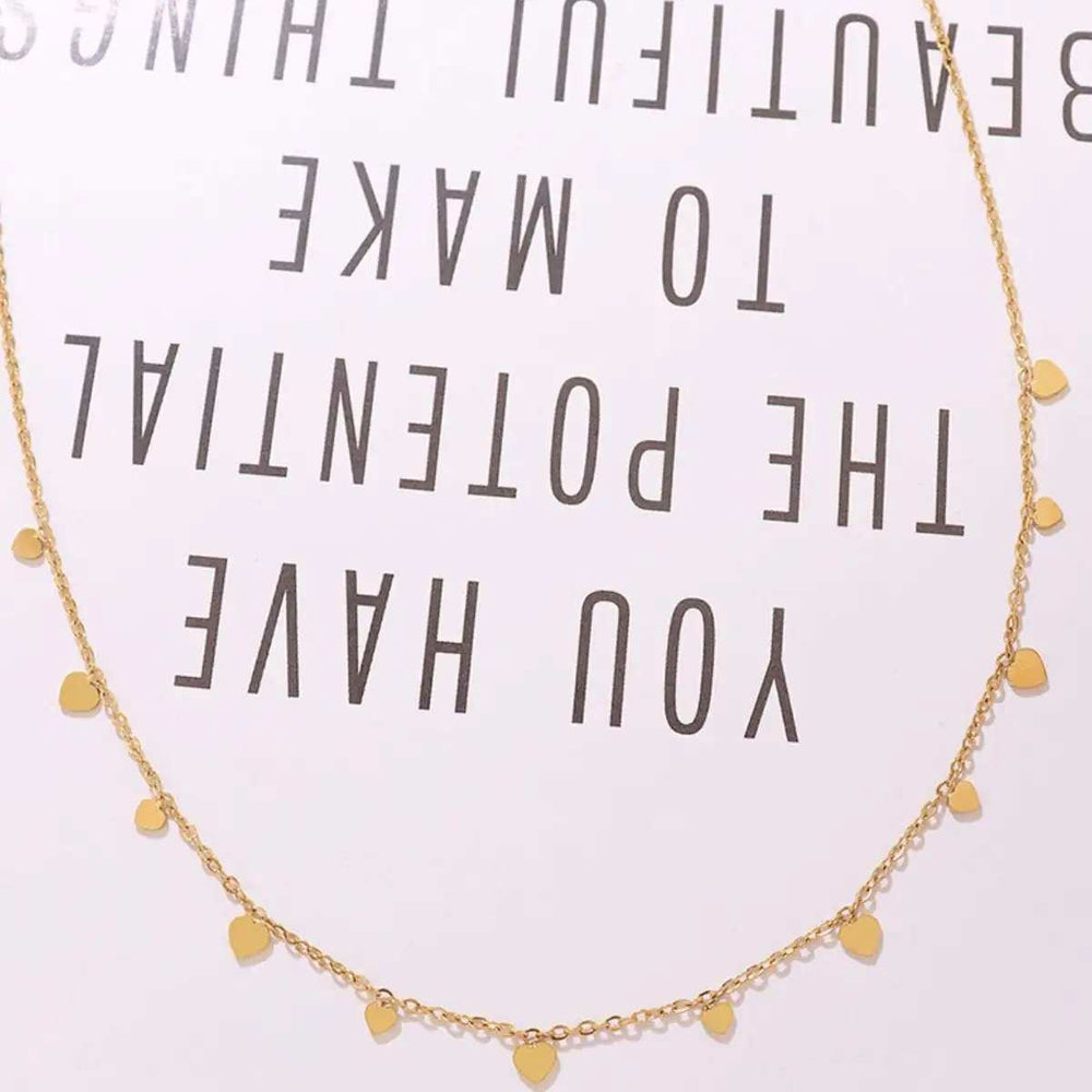 Titanium Steel Charm Necklace - Trendsi - Flyclothing LLC