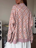Letter Round Neck Long Sleeve Sweater - Trendsi - Flyclothing LLC
