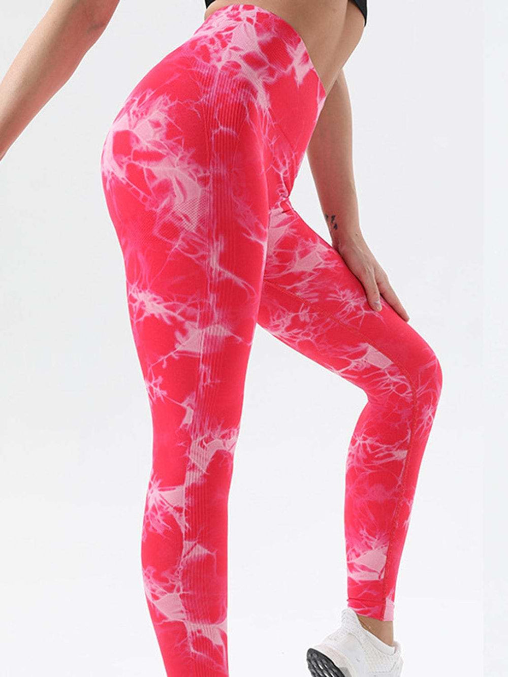 Tie-Dye High Waist Active Leggings - Trendsi - Flyclothing LLC
