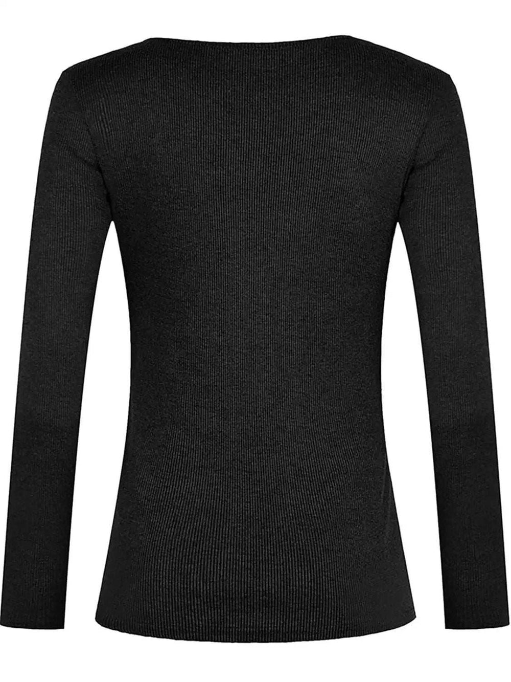 Full Size Half Snap Long Sleeve T-Shirt - Trendsi - Flyclothing LLC