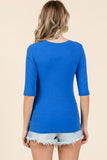 Mittoshop Round Neck Half Sleeve T-Shirt - Trendsi