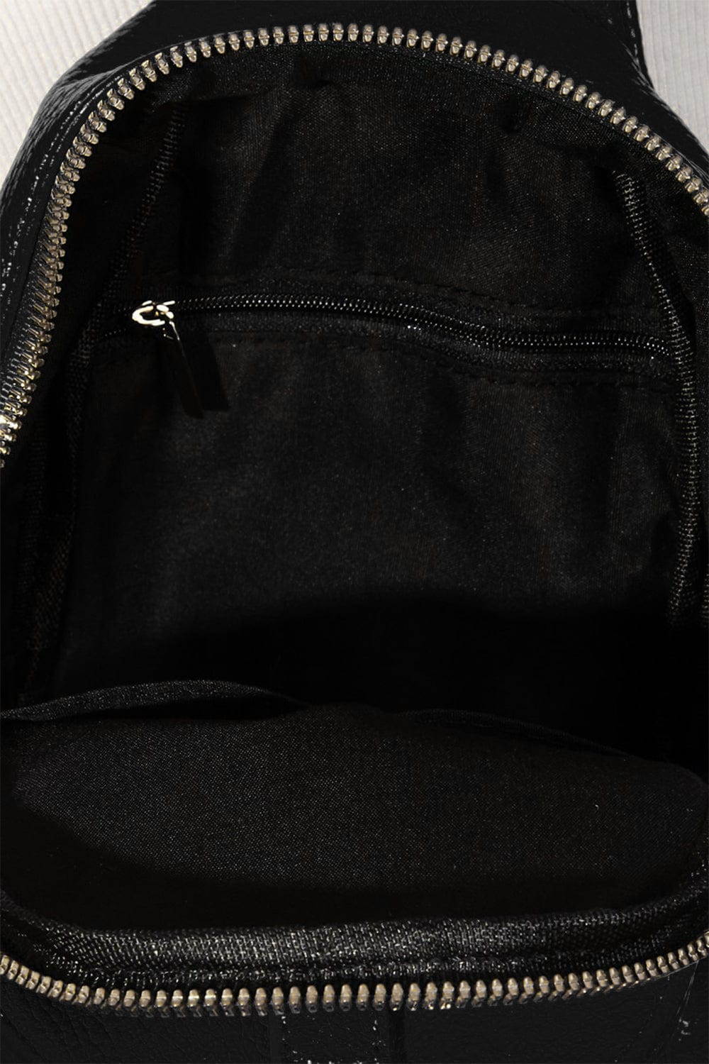 Fame Single Strap Faux Leather Sing Bag - Trendsi