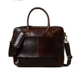 Crimson Contemporary Briefcase - Classy Leather Bags - Flyclothing LLC
