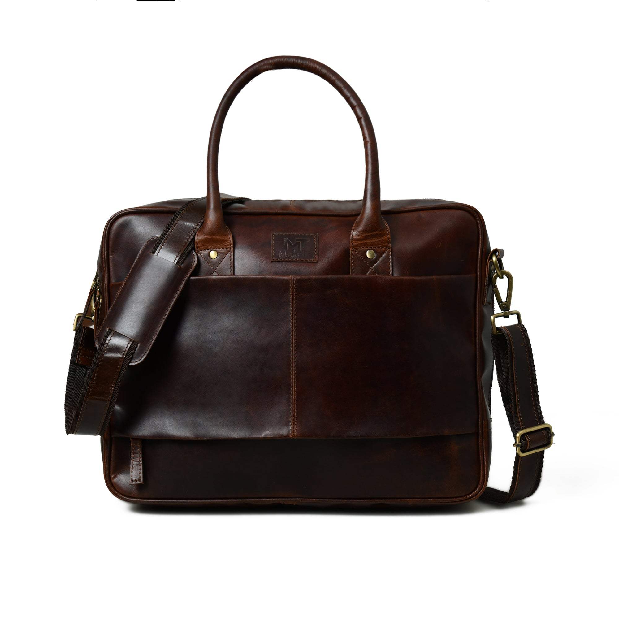 Crimson Contemporary Briefcase - Classy Leather Bags - Flyclothing LLC