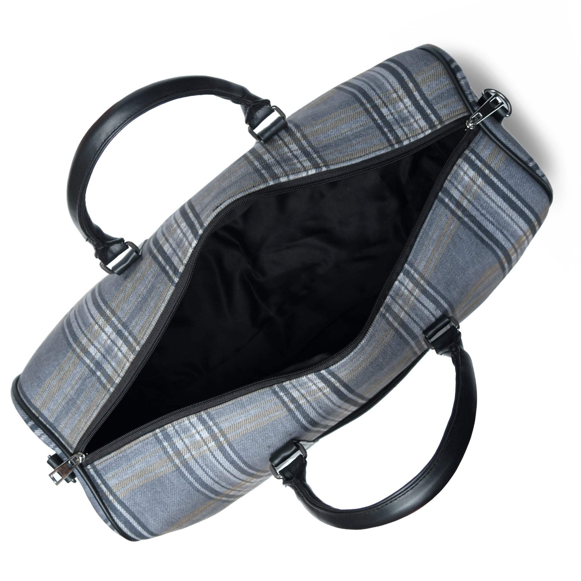 The Highlander Plaid Duffle Bag - Classy Leather Bags - Flyclothing LLC