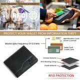 Judson Bi-fold Wallet - Black - Classy Leather Bags - Flyclothing LLC